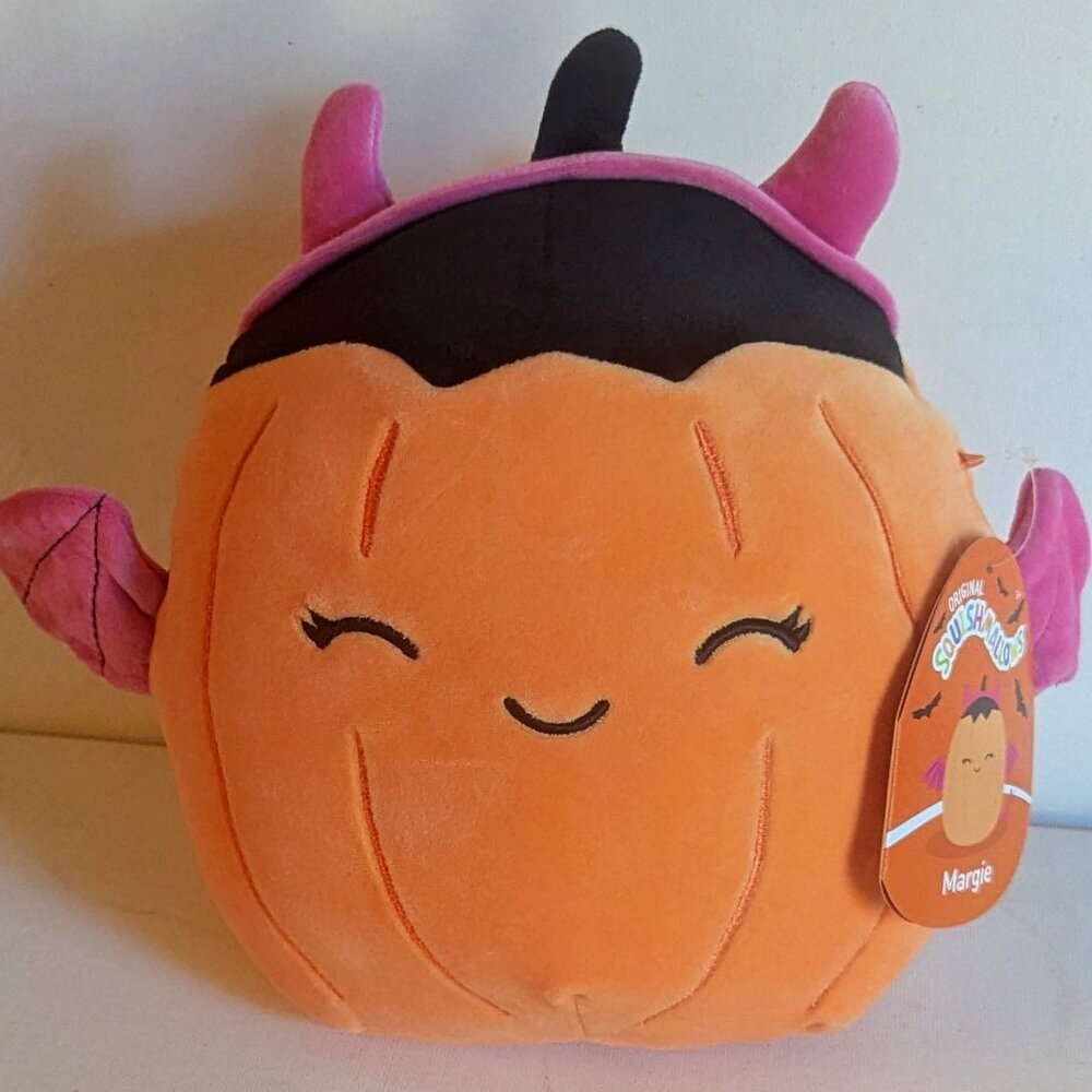 NWT 8" Margie Devil Costume Pumpkin Squishmallows Halloween Horns Wings Tail NEW